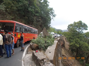 A long traffic Jam on Amboli Ghats on the route to Goa.
