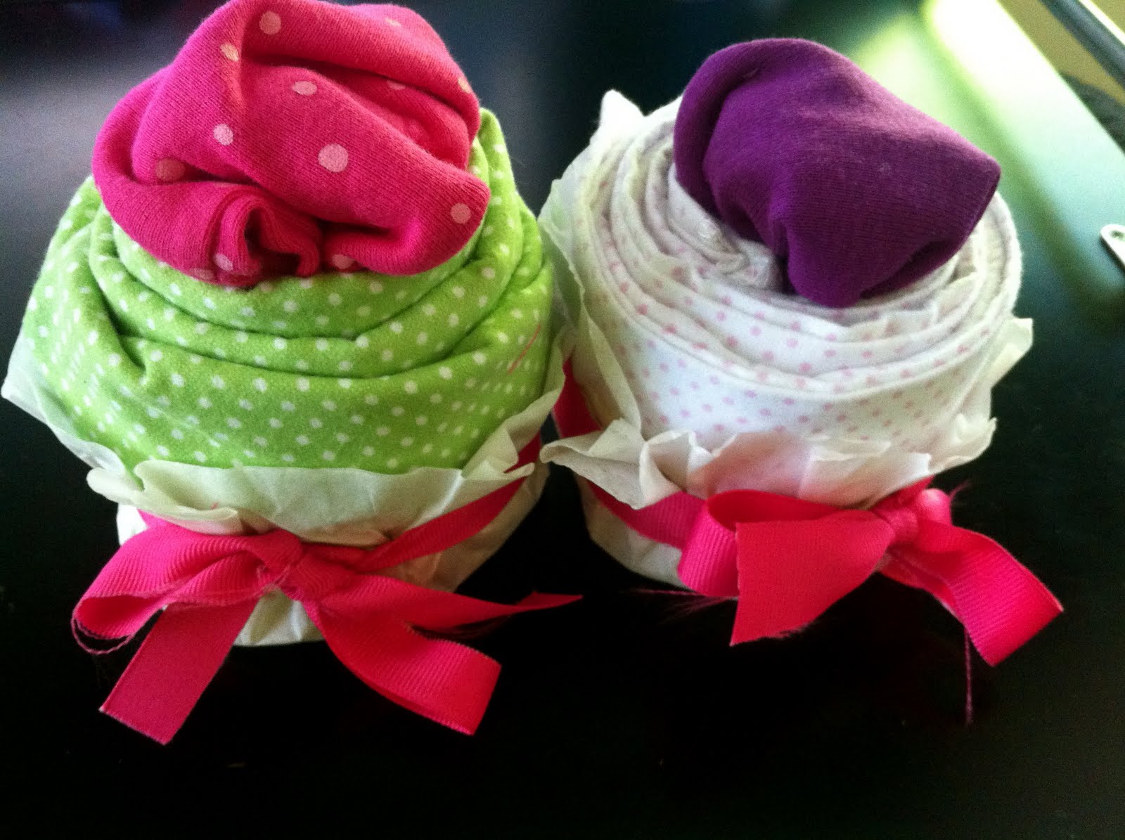 A Lady and Her Englishman Baby Clothes Cupcakes!