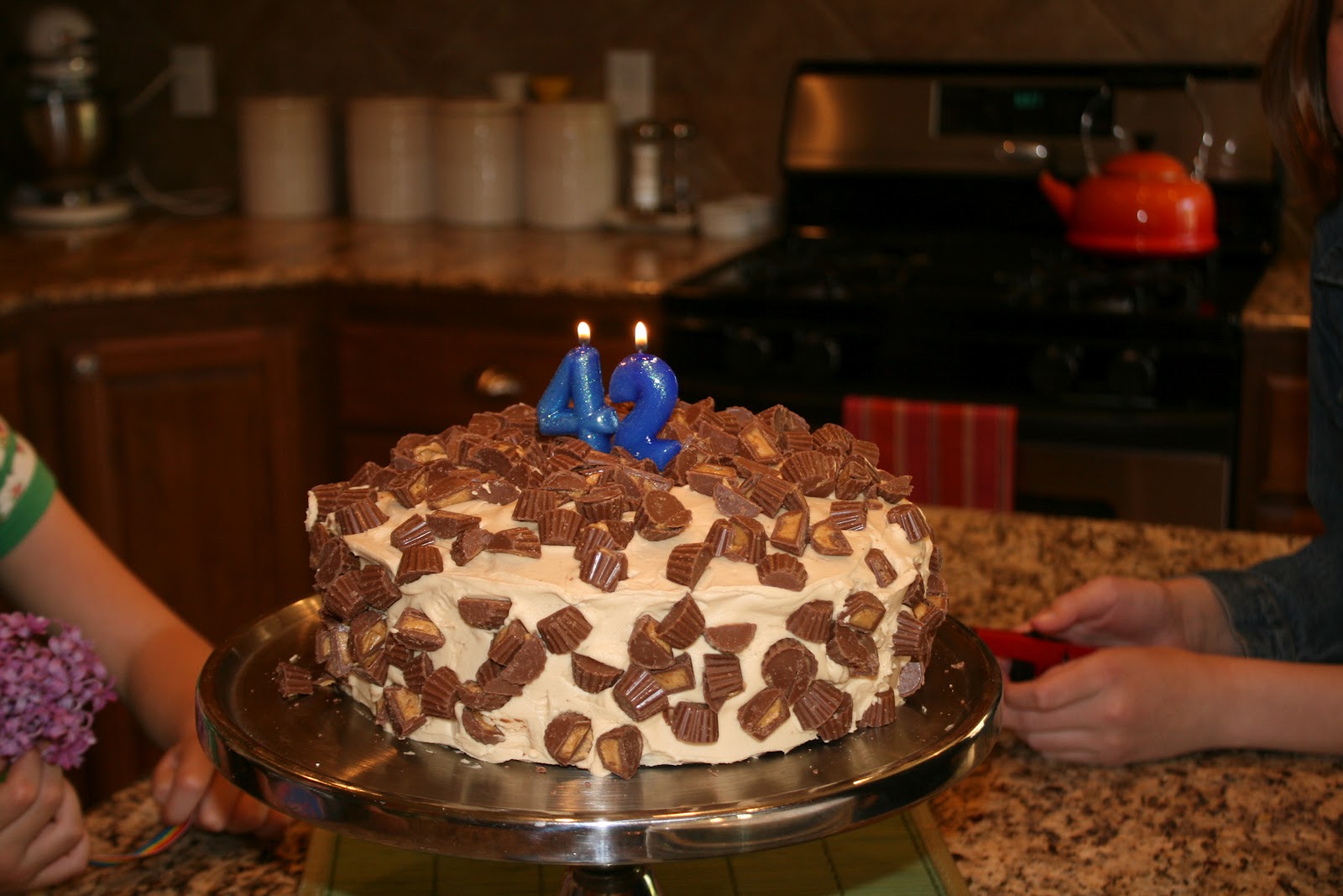 everything to entertain Peanut Butter Cake and a Birthday