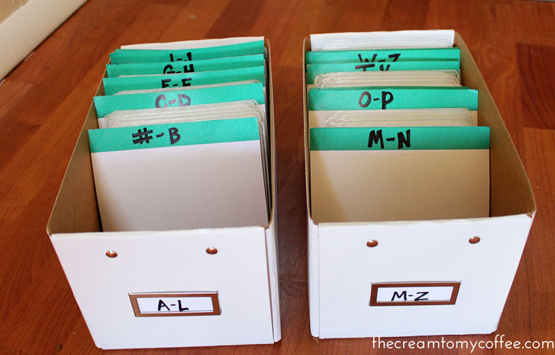 3 Quick Organizational Projects (or, how I like to spend my free time) The Cream to My Coffee