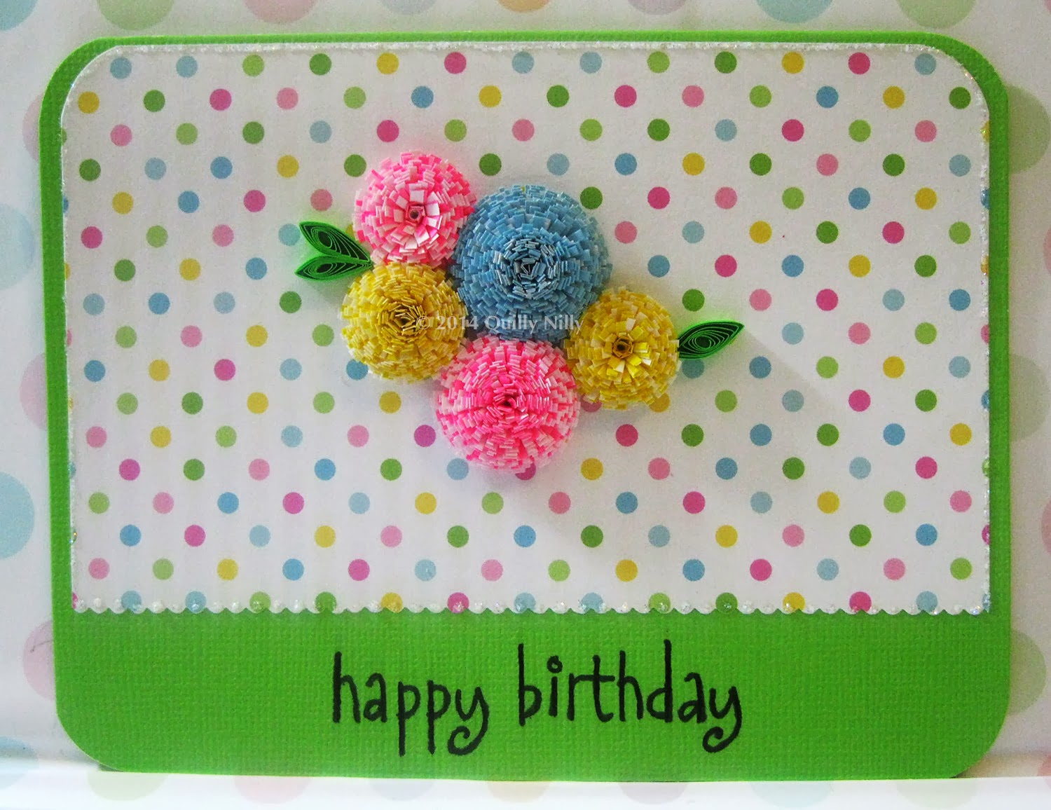 Quilly Nilly Children's Birthday Card Order