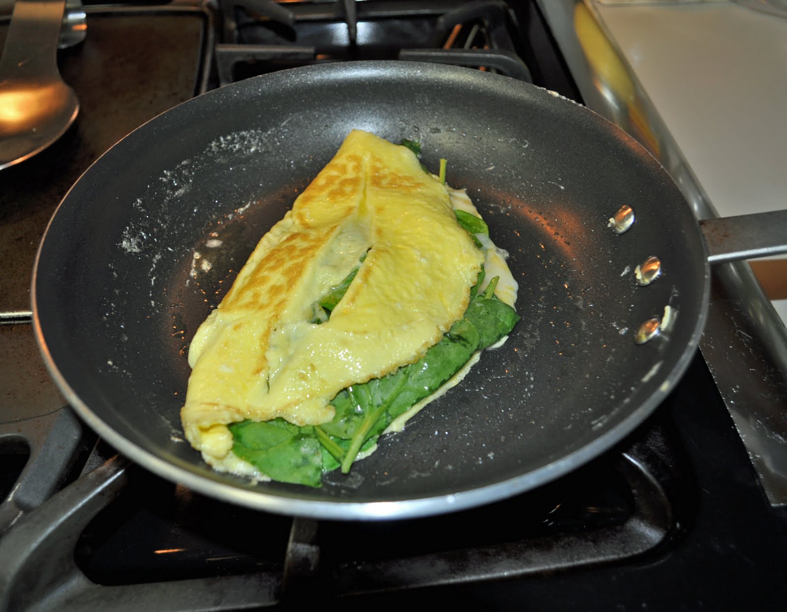 My Cocina, My Kitchen Spinach and Truffle Cheese Omelet