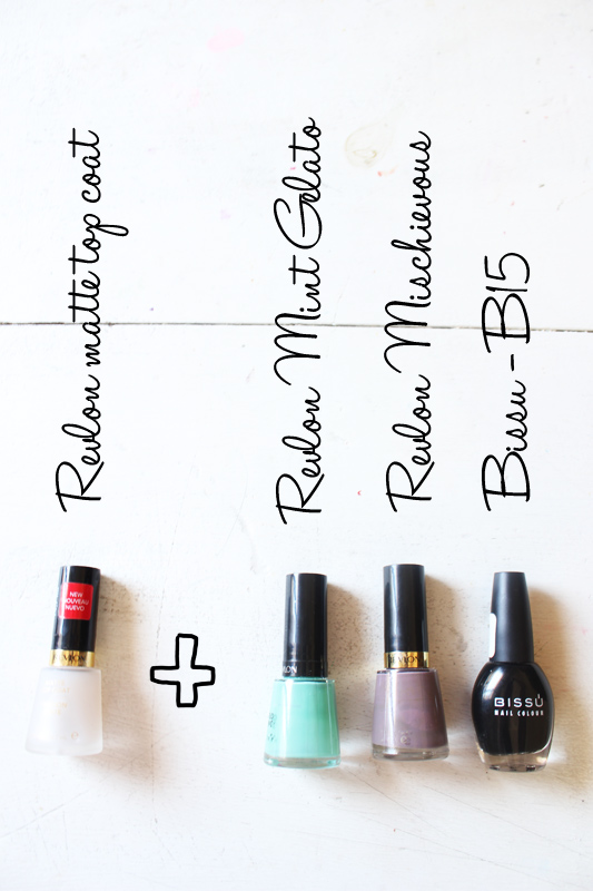 Let's try Matte top coat Freesia