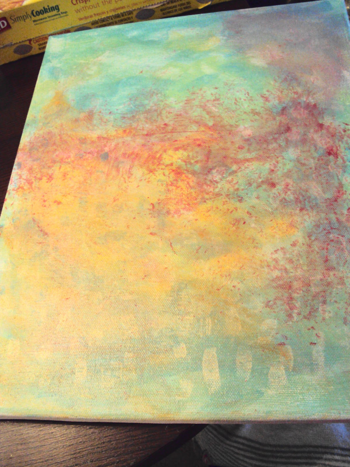 My Semi Grownup Life DIY Abstract Art