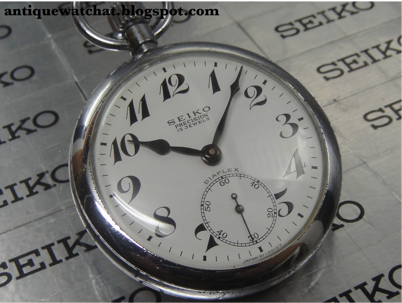 Antique Watch Bar SEIKO PRECISION POCKET WATCH 910010 SPW07 (SOLD)