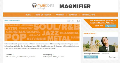 Google Music Magnifier