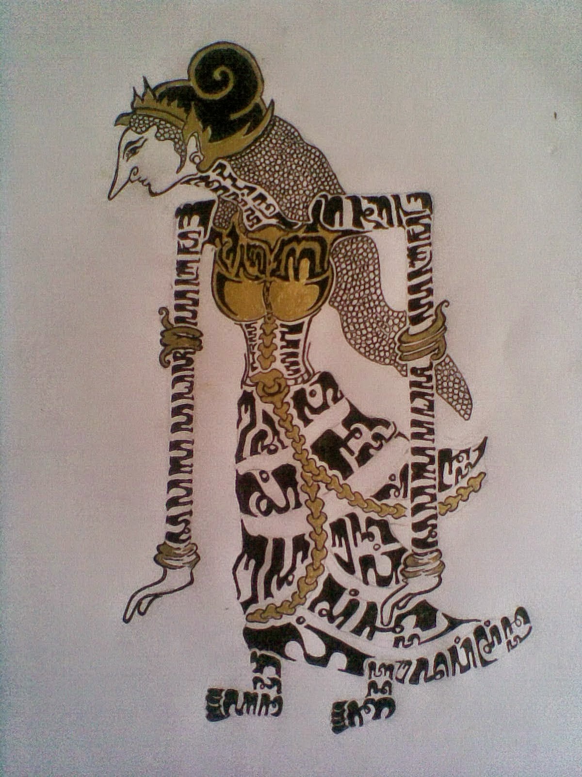 KALIGRAFI AKSARA JAWA: KALIGRAFI AKSARA JAWA ( DEWI SHINTA - 2 )