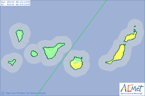Bajada temperaturas Canarias 6 octubre Bajada temperaturas Canarias 6 octubre