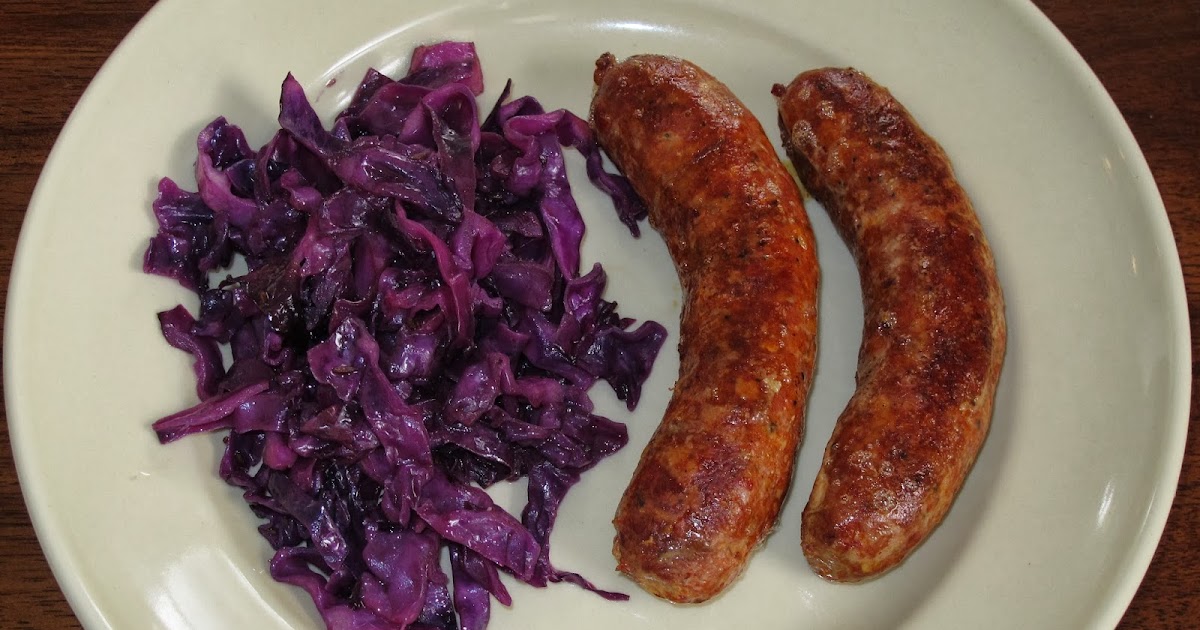 Kitchen Sink Diaries Roasted Bratwurst with Cabbage