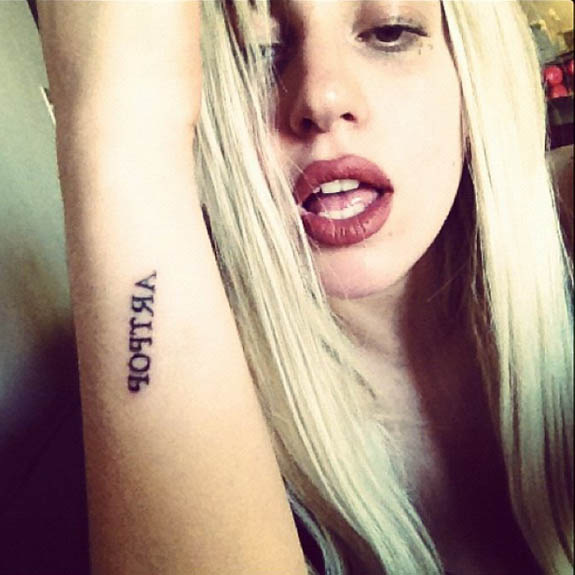 Lady Gaga New Tat