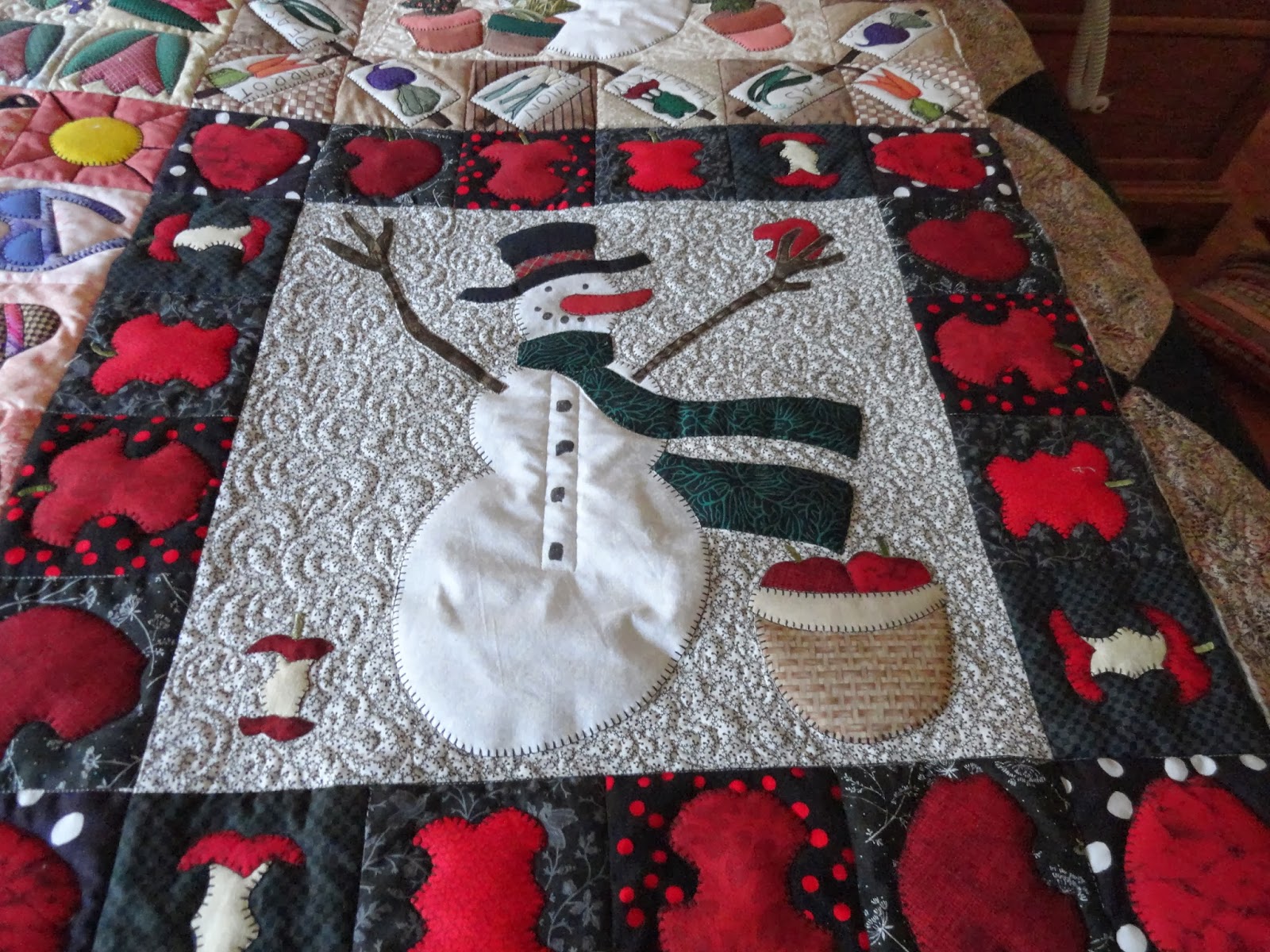 Tennessee Quilter Snowman Quilt Finished
