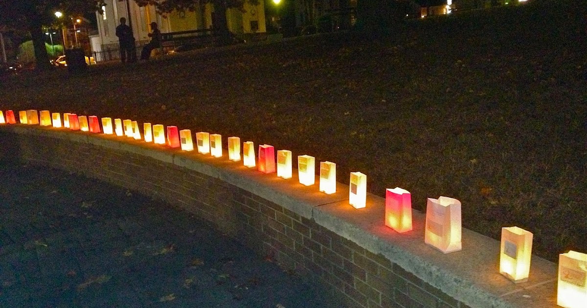 View from the Valley Luminaries light the night in Derby