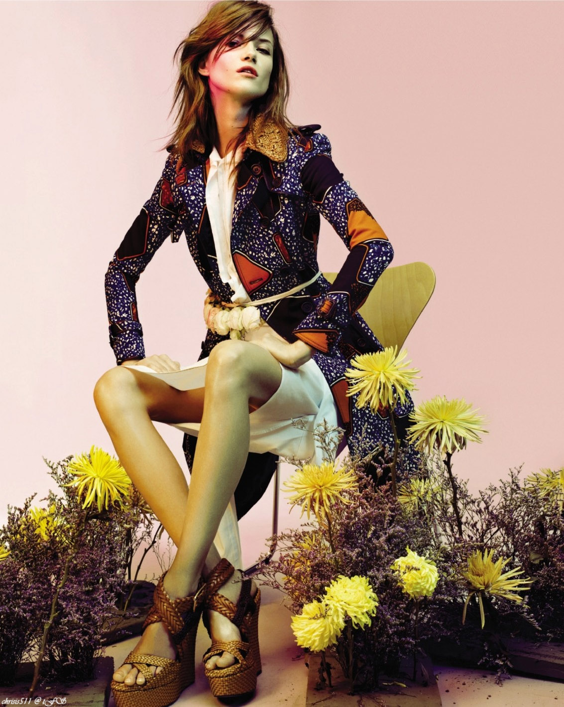 safari flower: kasia struss by rafael stahelin for vogue korea february
