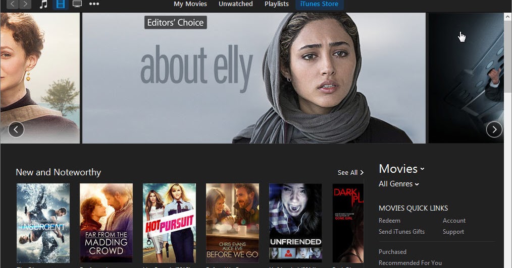 new itunes movies to rent