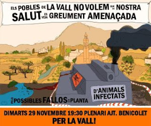 NO A LA PLANTA D'ANIMALS INFECTATS DE LA POBLA DEL DUC