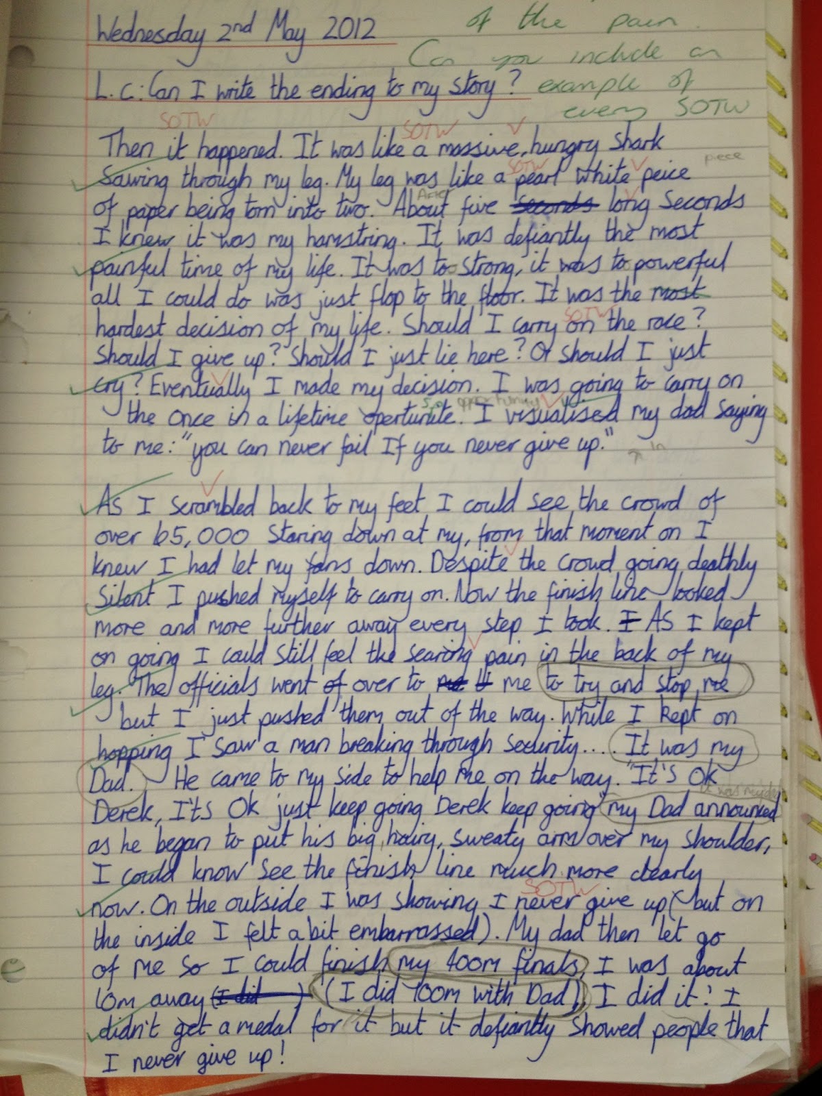 Given it up essay picture