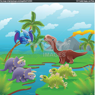 Cartoon Dinosaurs Wallpaper