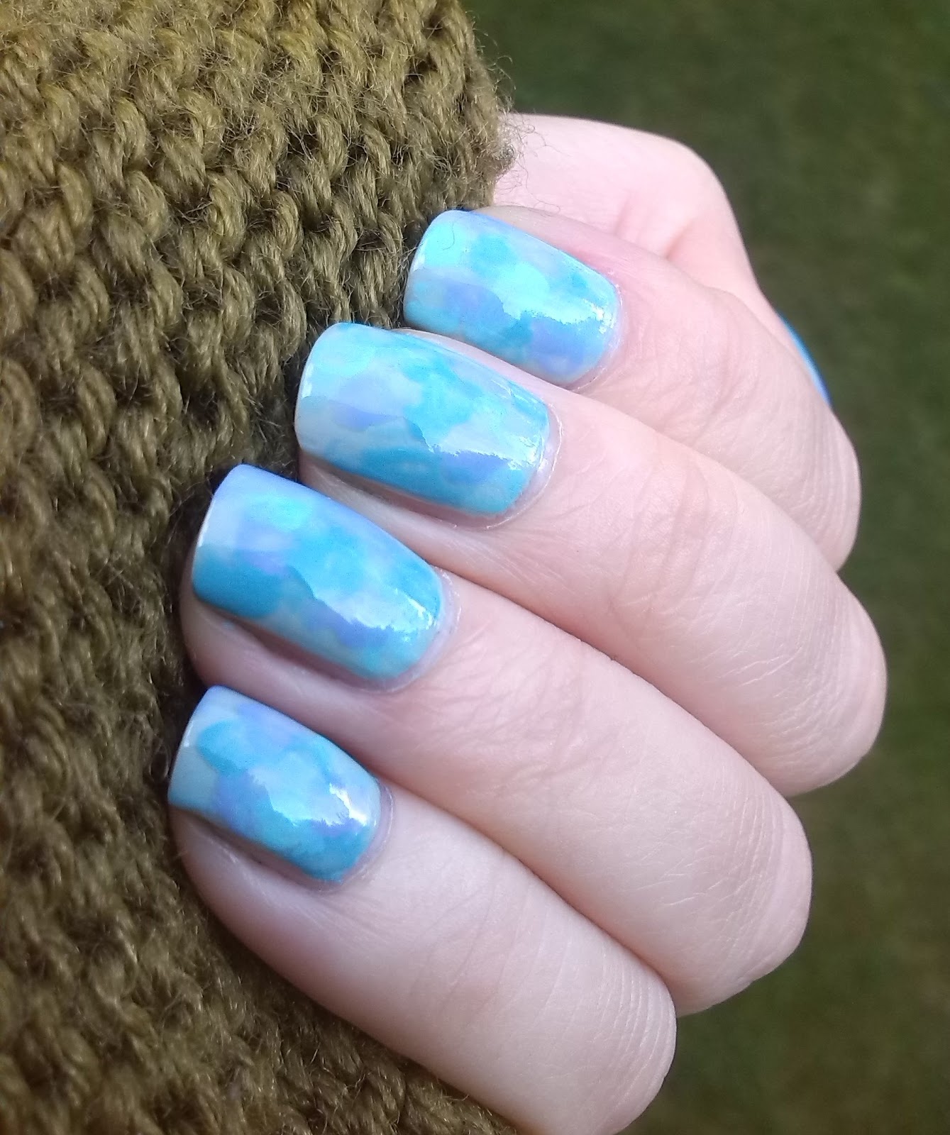 Watercolour mani with Nails Inc pastel shades
