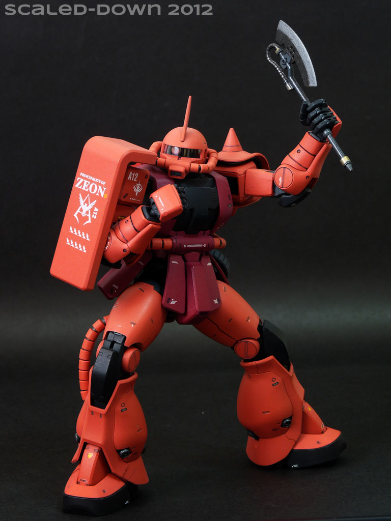 Scaled Down Ms 06s Zaku Ii Char Aznable Custom Mobile
