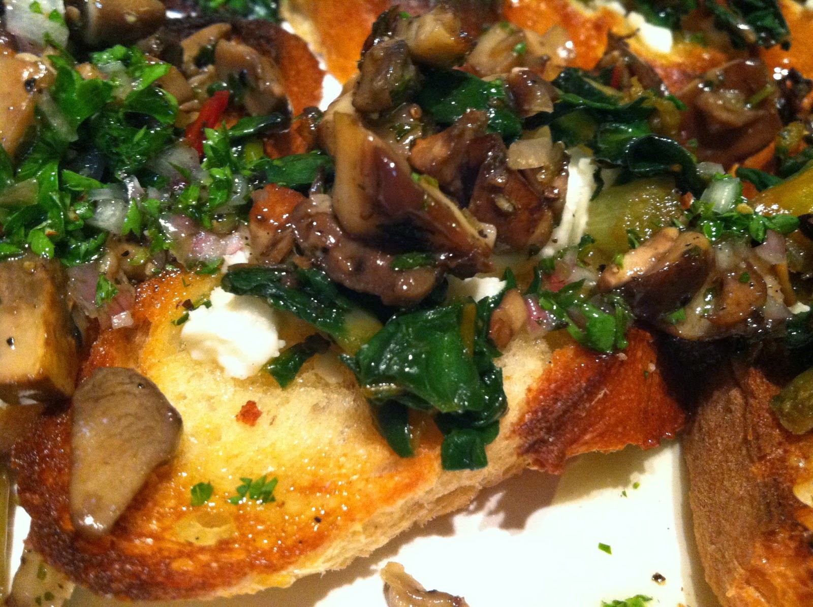 Truffled Mushroom Bruschetta