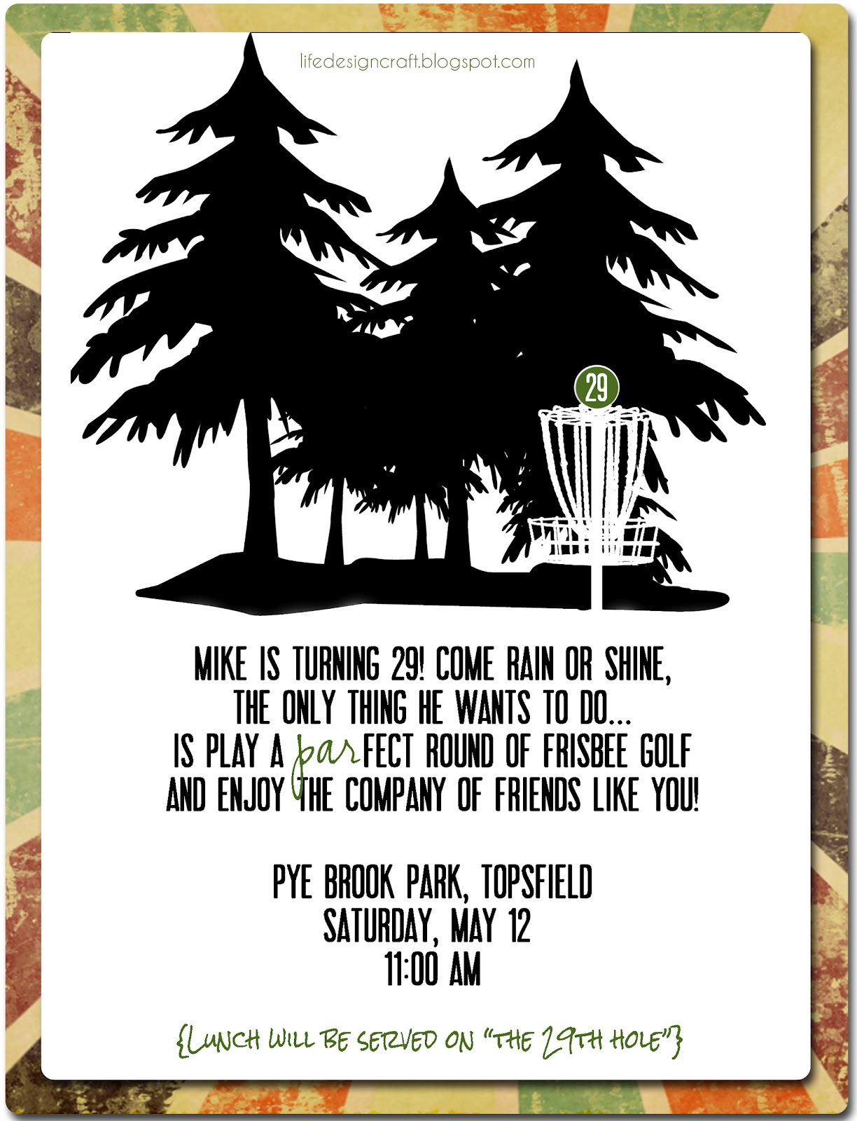 Life.Design. and the Pursuit of Craftiness Frisbee Golf Birthday Bash