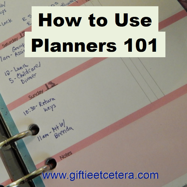 How to Use a Planner