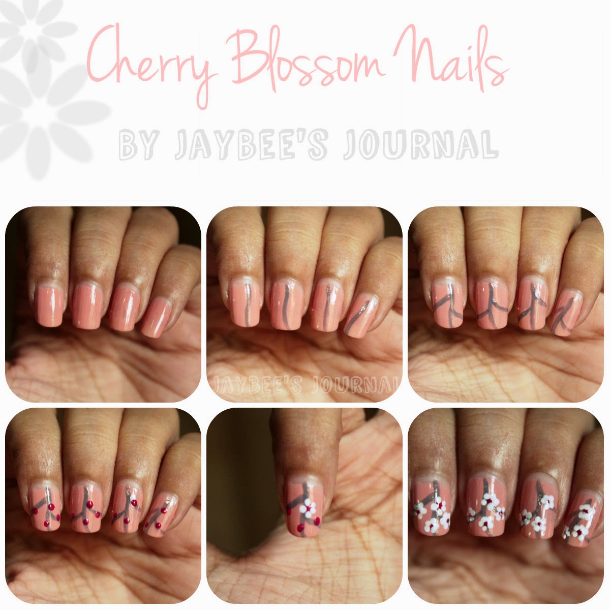 Jaybee S Journal Cherry Blossom Nail Art Tutorial Cherry Blossom Nail Art Tutorial Stani Beauty Book Blog