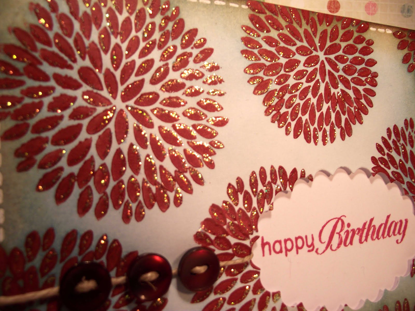 my inky corner Stamping with acrylic paint