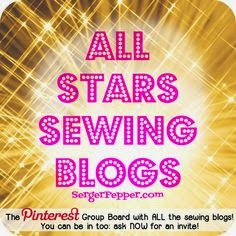 Este blog está entre los blogs all stars sewing blogs de pinterest