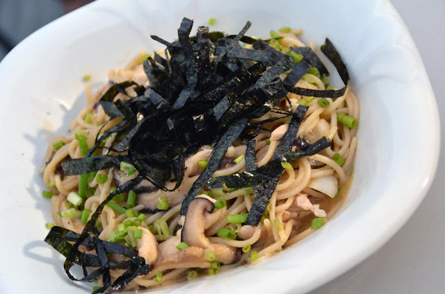 Japanese Pasta with Mushrooms and Chicken Soy Sauce and Butter Sauce Recipe