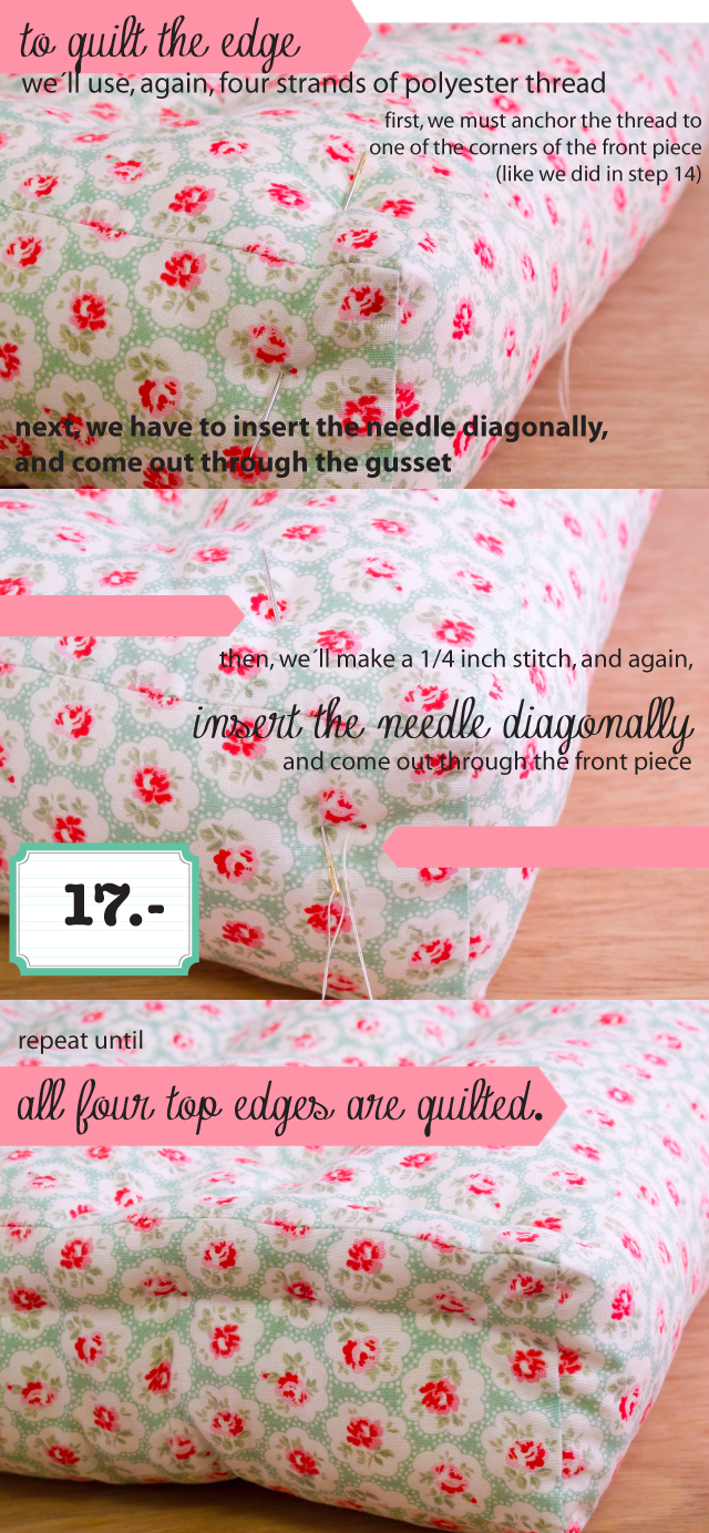 dobleufa Quilted floor cushion tutorial (english version)