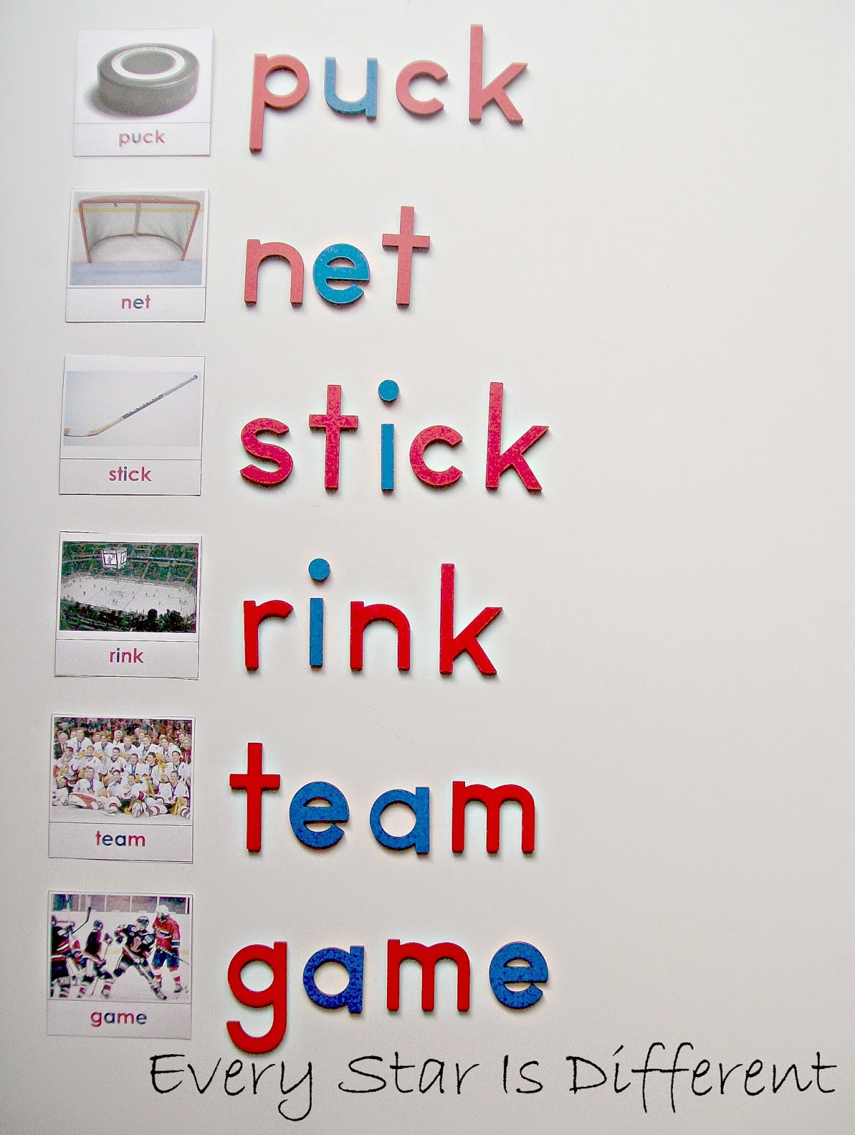 Hockey Unit w/ Free Printables Every Star Is Different