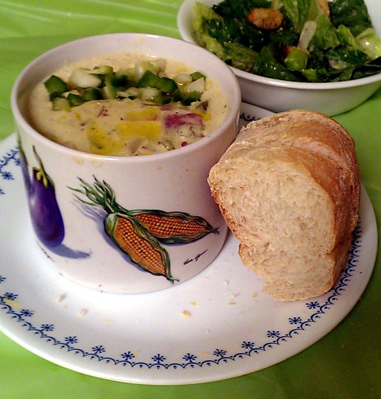 Kissing the Cook Cream of Trinity Soup