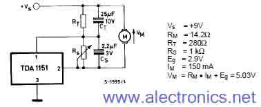 TDA1151 based Motor Speed Controller circuit with explanation