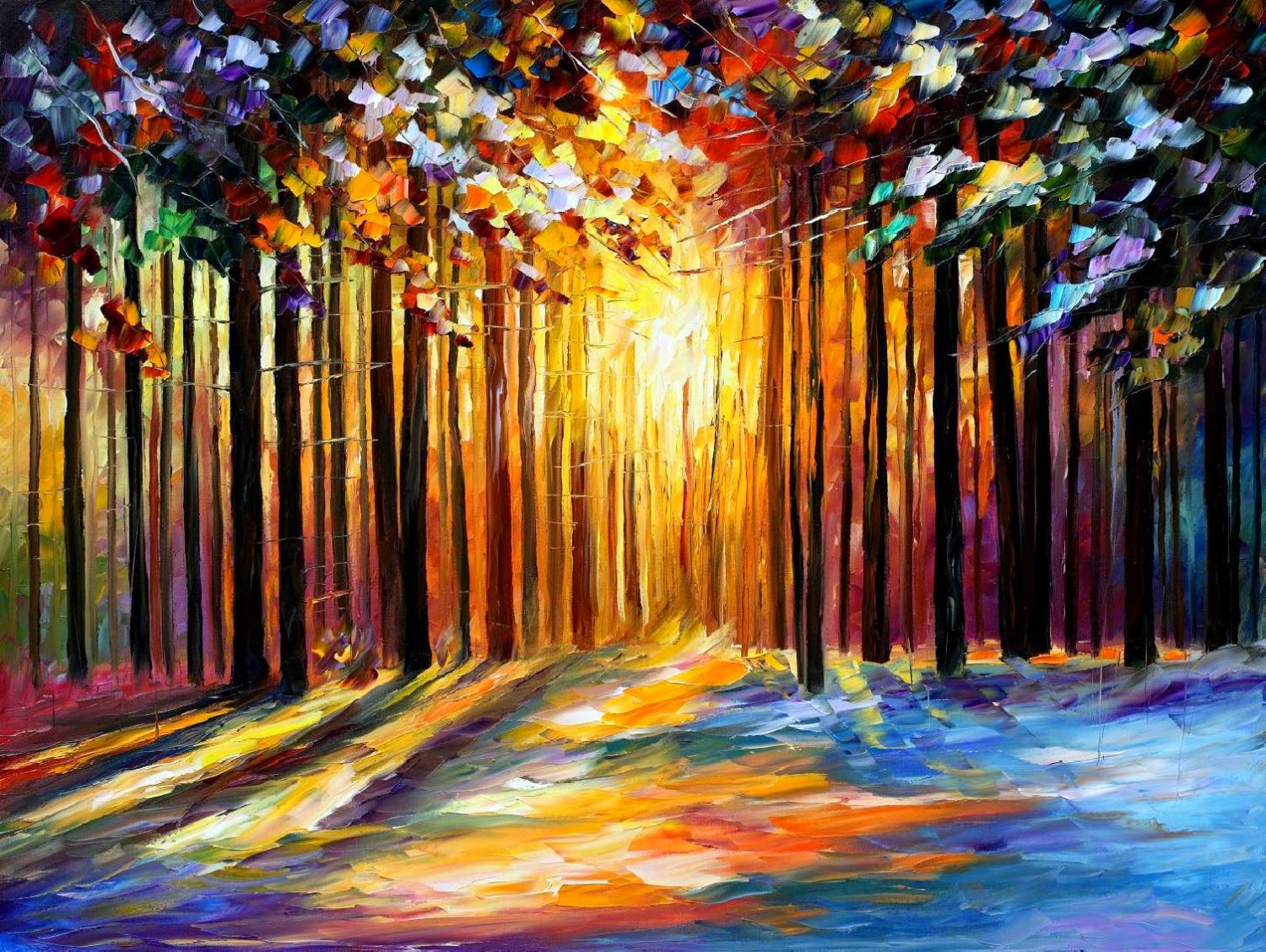 violetas: ARTE Y COLOR , PINTURA ( LEONID AFREMOV )