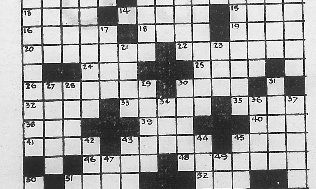 The McWhirters Project Vintage Crossword The Telegraph Brisbane, 1938.