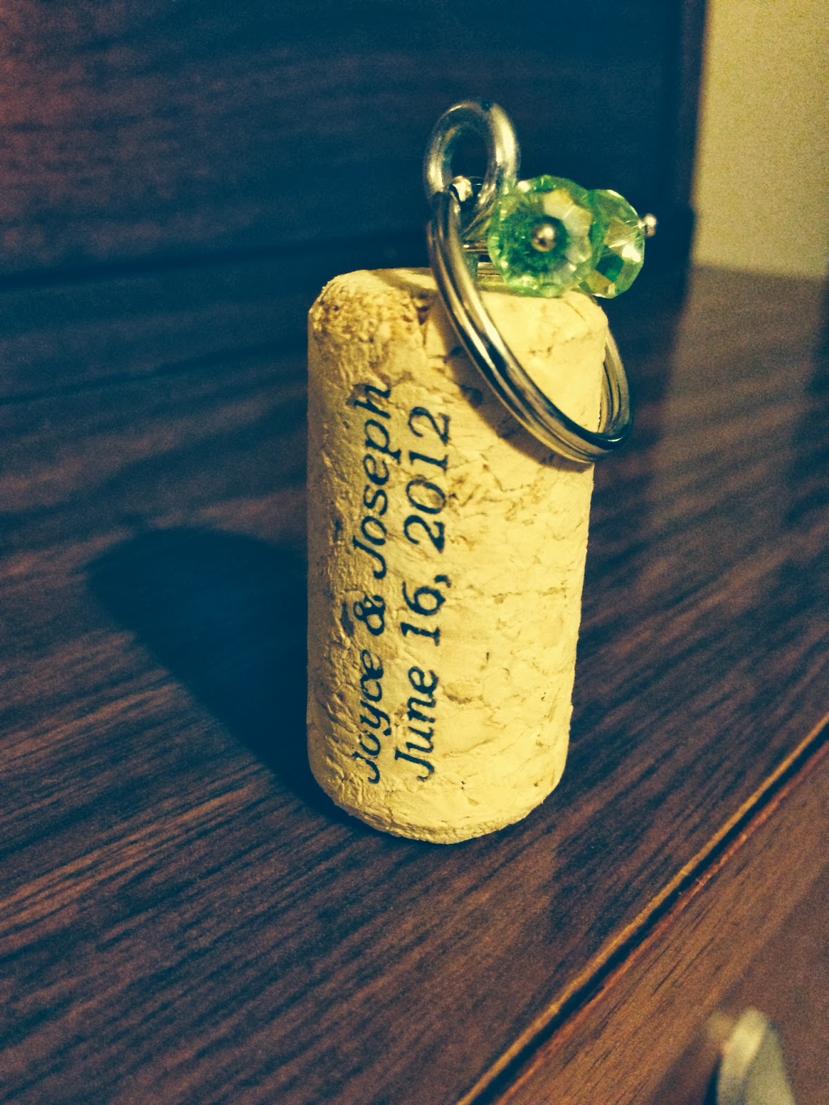 DIY Wine Cork Key Chain Party Favor