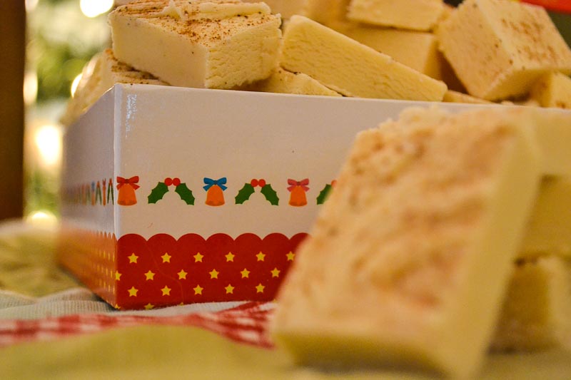 Oishii Treats Eggnog Fudge
