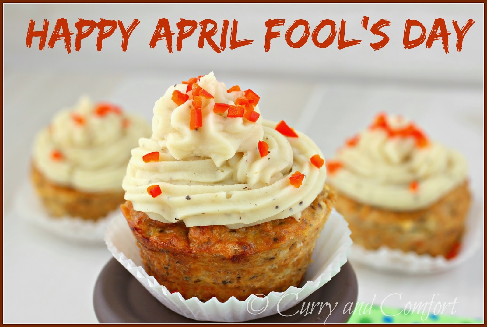 Kitchen Simmer April Fool's Day Meatloaf and Mashed Potato Cupcakes
