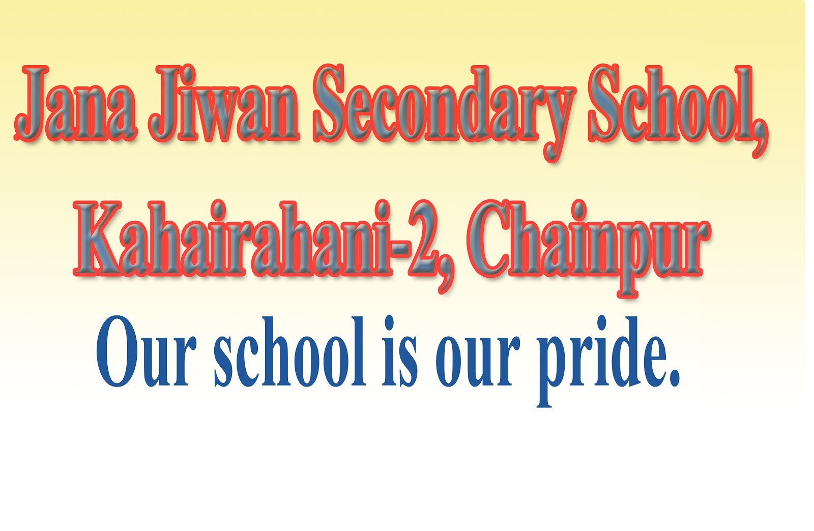 Jana Jiwan Secondary School, Khairahani-2, Chitwan