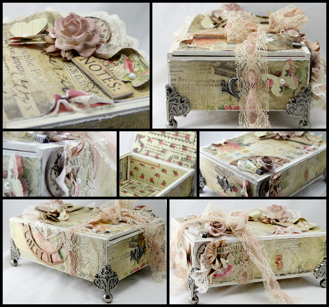 Tiffanys Paper Designs Altered cigar box.