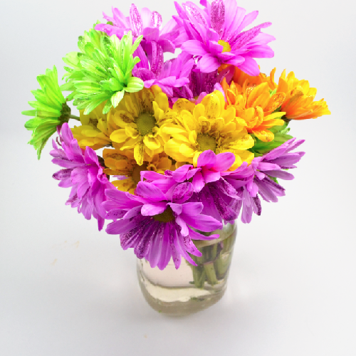 iLoveToCreate Blog Easy Glittered Flower Bouquet