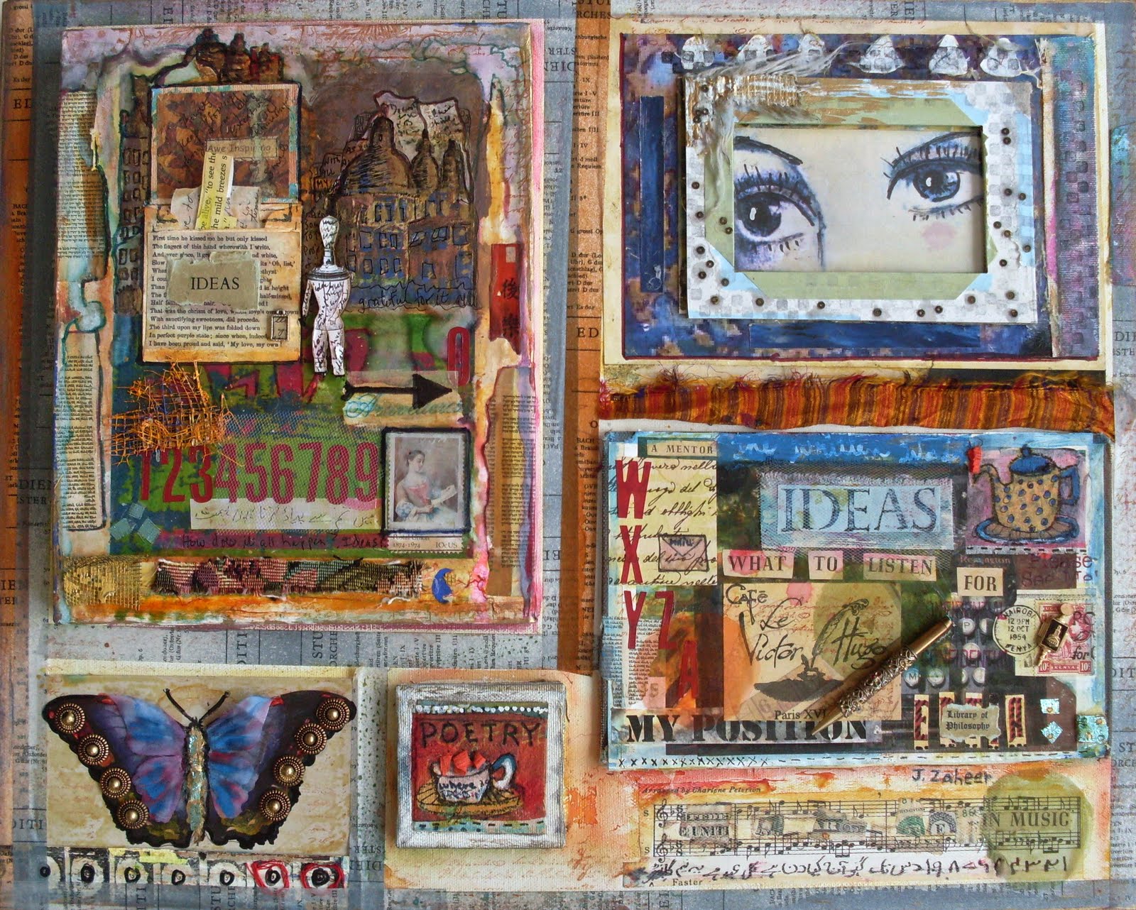 JazWorks Altered Bits' Mixed Media Art Zine has Arrived!