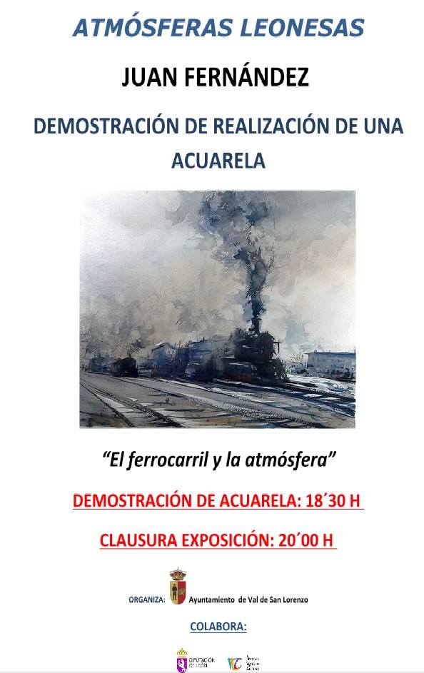 Demostracion de acuarelas en el Val de S. Lorenzo.