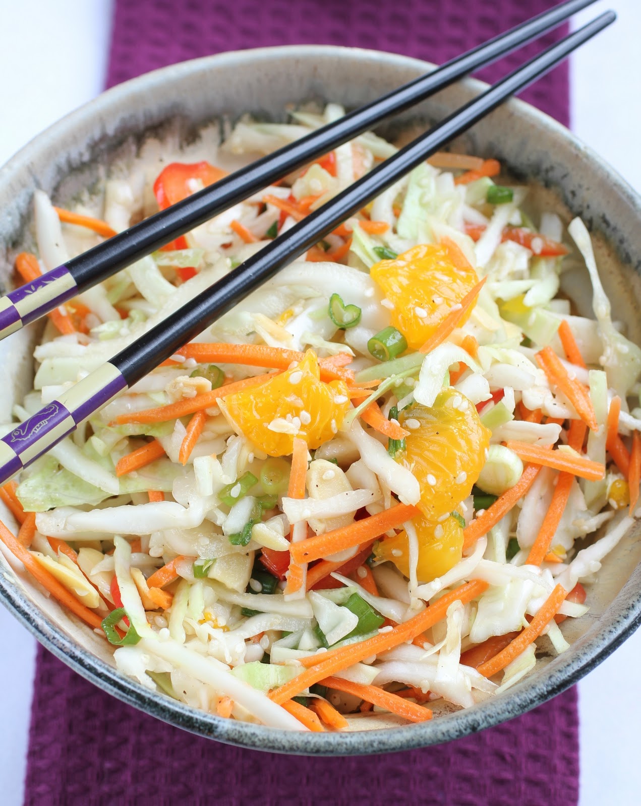 Healthy Girl's Kitchen Asian Cabbage Slaw