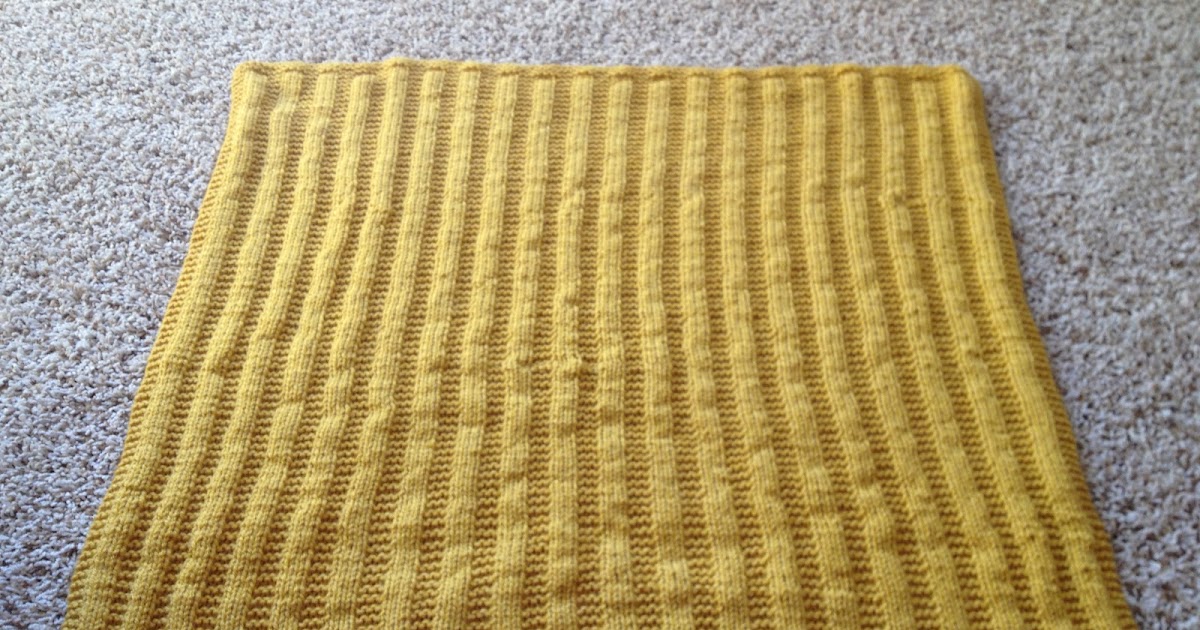 Sarah Christine Design: knit, purl, repeat: garter rib baby blanket
