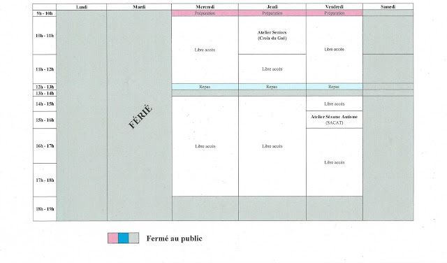 semaine du 13 au 17 juillet  2015