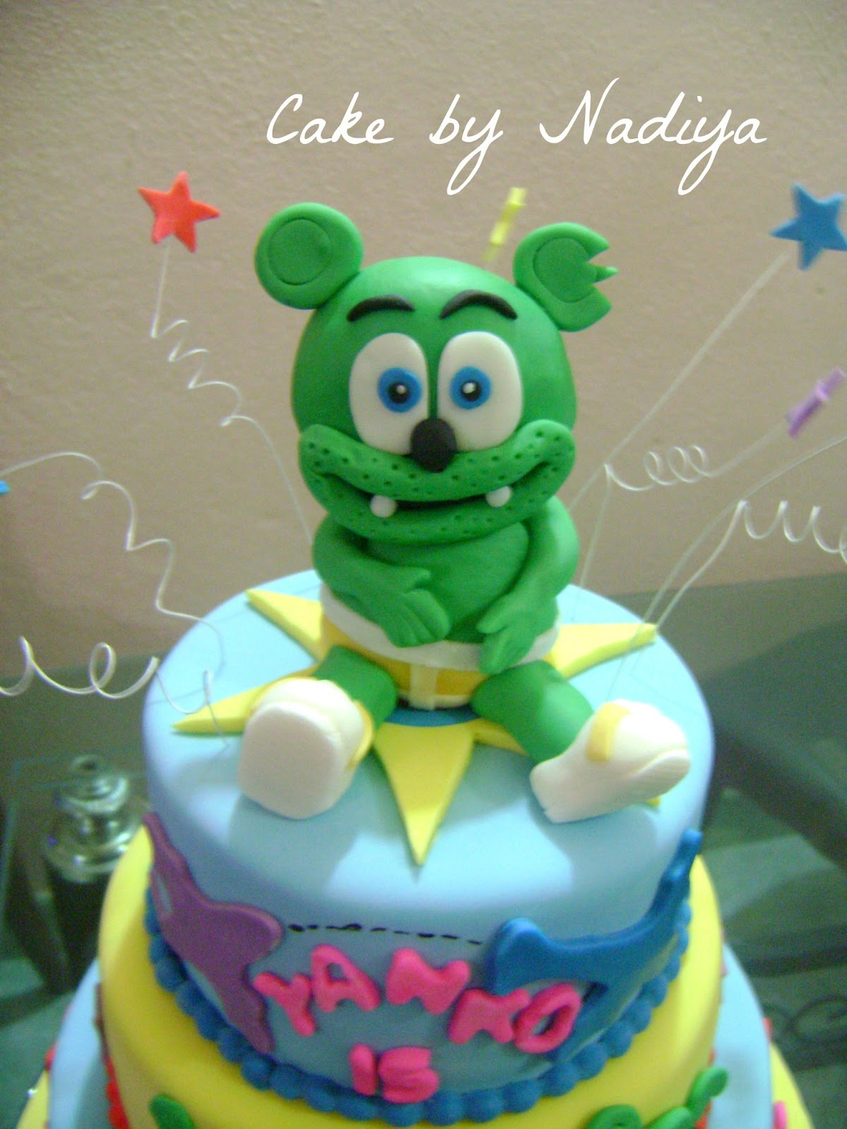 Nadiya's Tastes Of Maldives Gummy Bear Cake ( Butter cake with butter