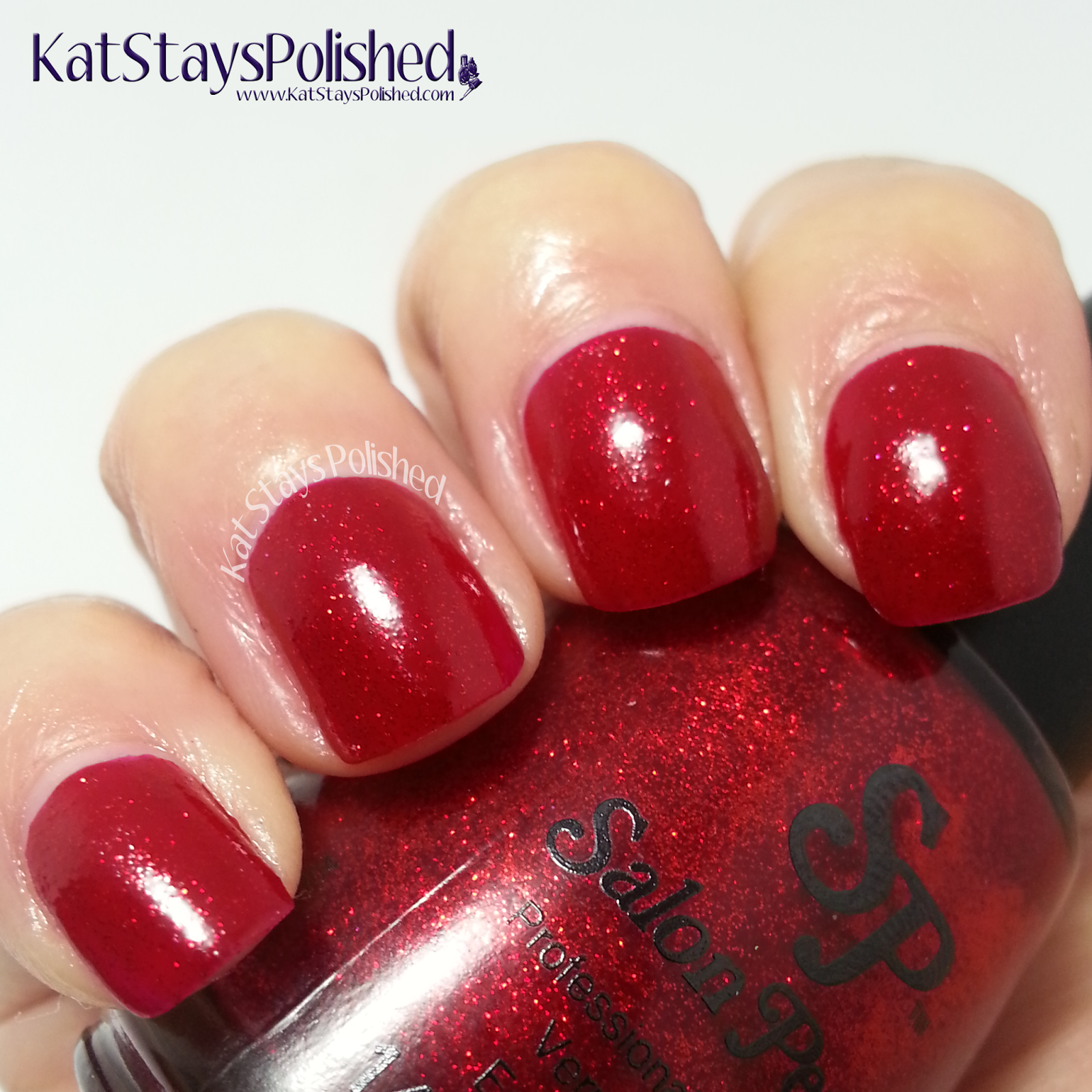 Salon Perfect - Paint the Town Red White and Blue - He's With Me | Kat Stays Polished