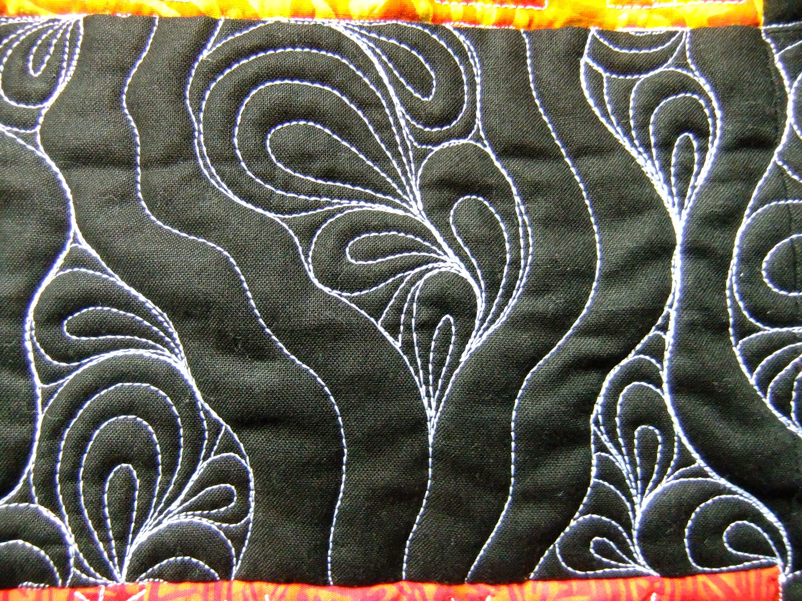 The Free Motion Quilting Project Quilt Along 36 Quilting Trapped Paisley